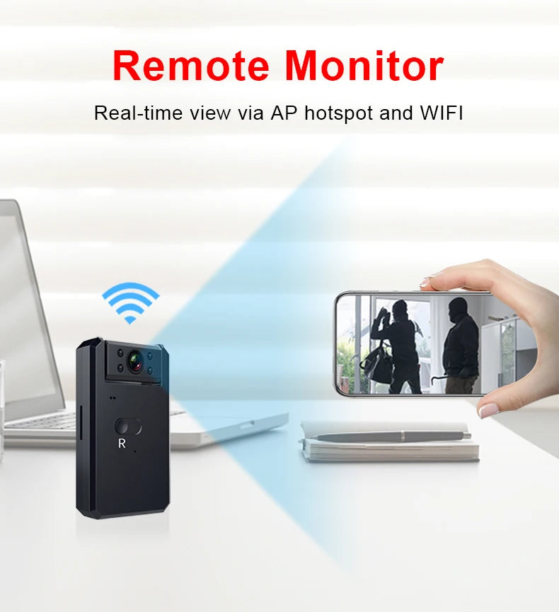 WD6迷你攝影機WiFi 1080P高畫質無線IP微型攝影機遠端監控器微型錄影機移動偵測夜視迷你攝影機