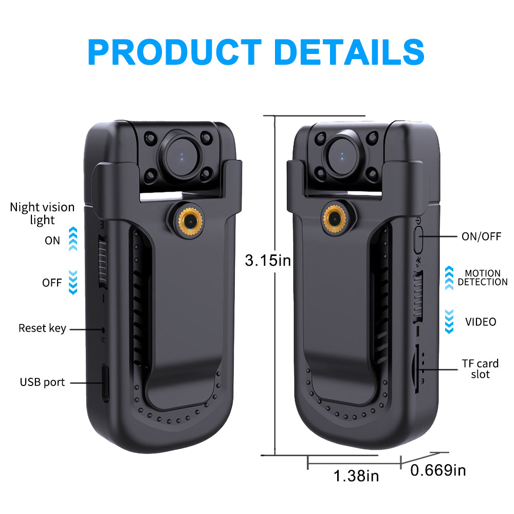 MD36 Wifi Mini Camera 1080P Portable Digital Video Recorder Night Vision Police Body Cam Camcorder