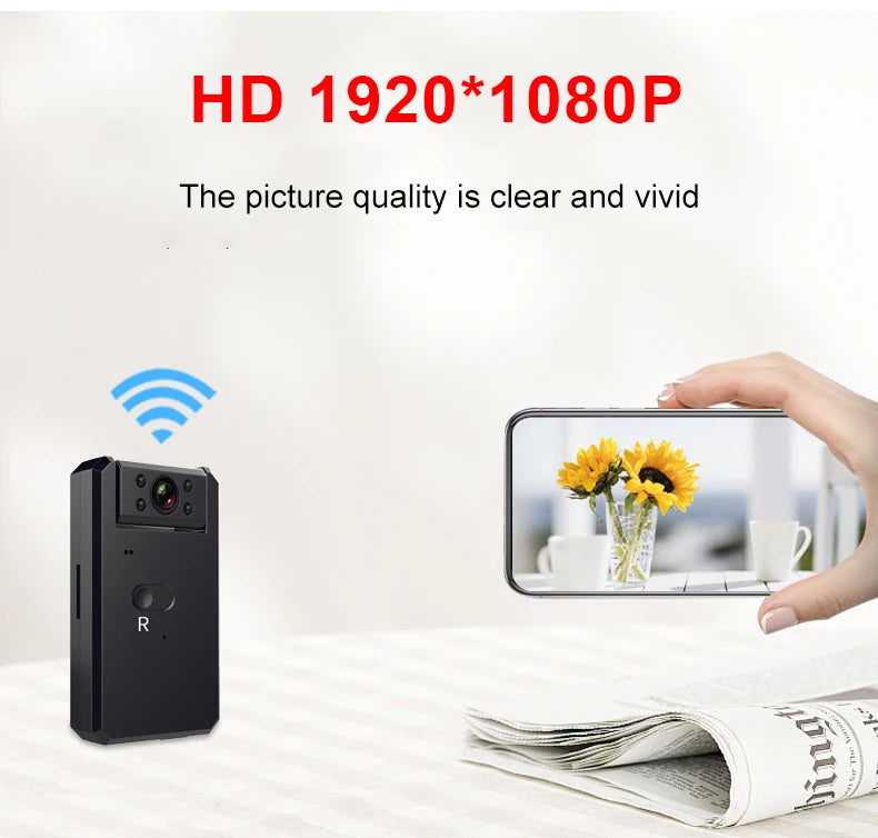 WD6迷你攝影機WiFi 1080P高畫質無線IP微型攝影機遠端監控器微型錄影機移動偵測夜視迷你攝影機